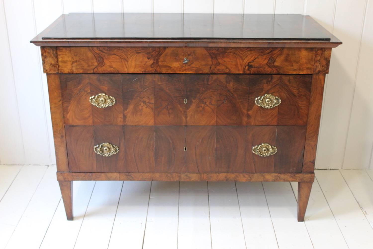 Pair of 19th Century North Italian Walnut Commodes In Excellent Condition In Gloucestershire, GB