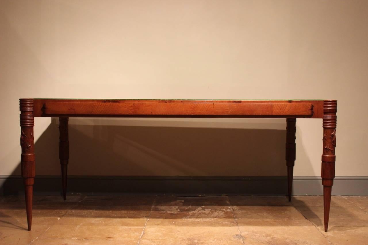 Mid-20th Century Ash Extending Dining Table by Pierluigi Colli In Excellent Condition In Gloucestershire, GB