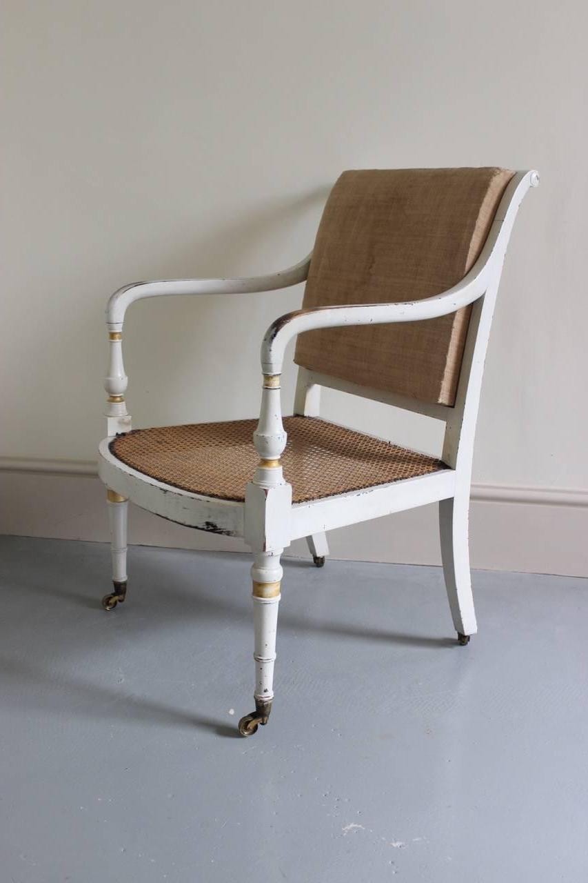 Good Early 19th Century Regency Painted Armchair In Good Condition In Gloucestershire, GB