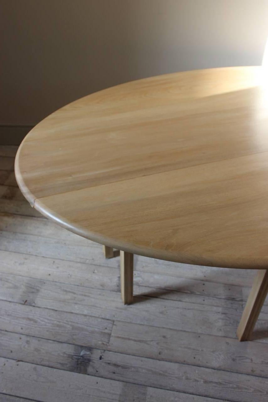 20th Century 1950s Bleached Mahogany Dining Table For Sale