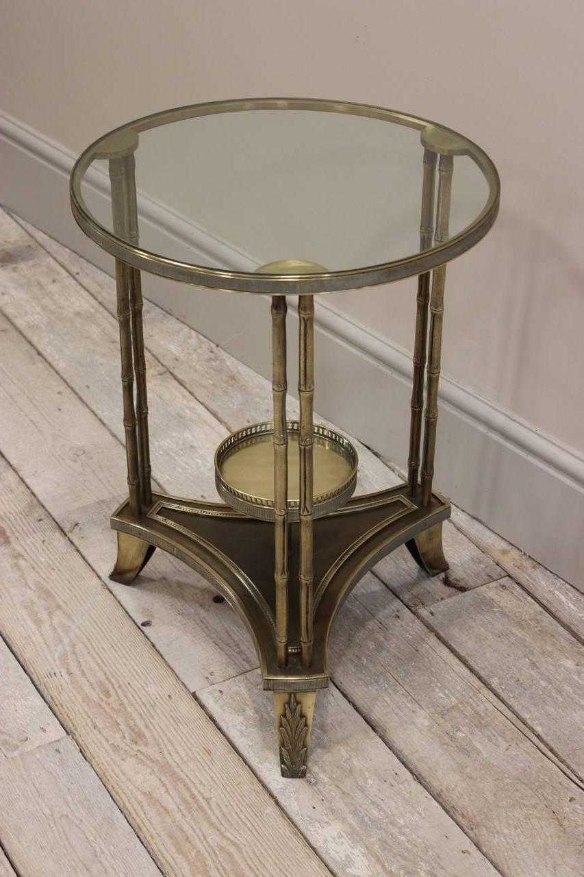 Stylish Mid-20th Century Italian Brass Gueridon In Excellent Condition In Gloucestershire, GB