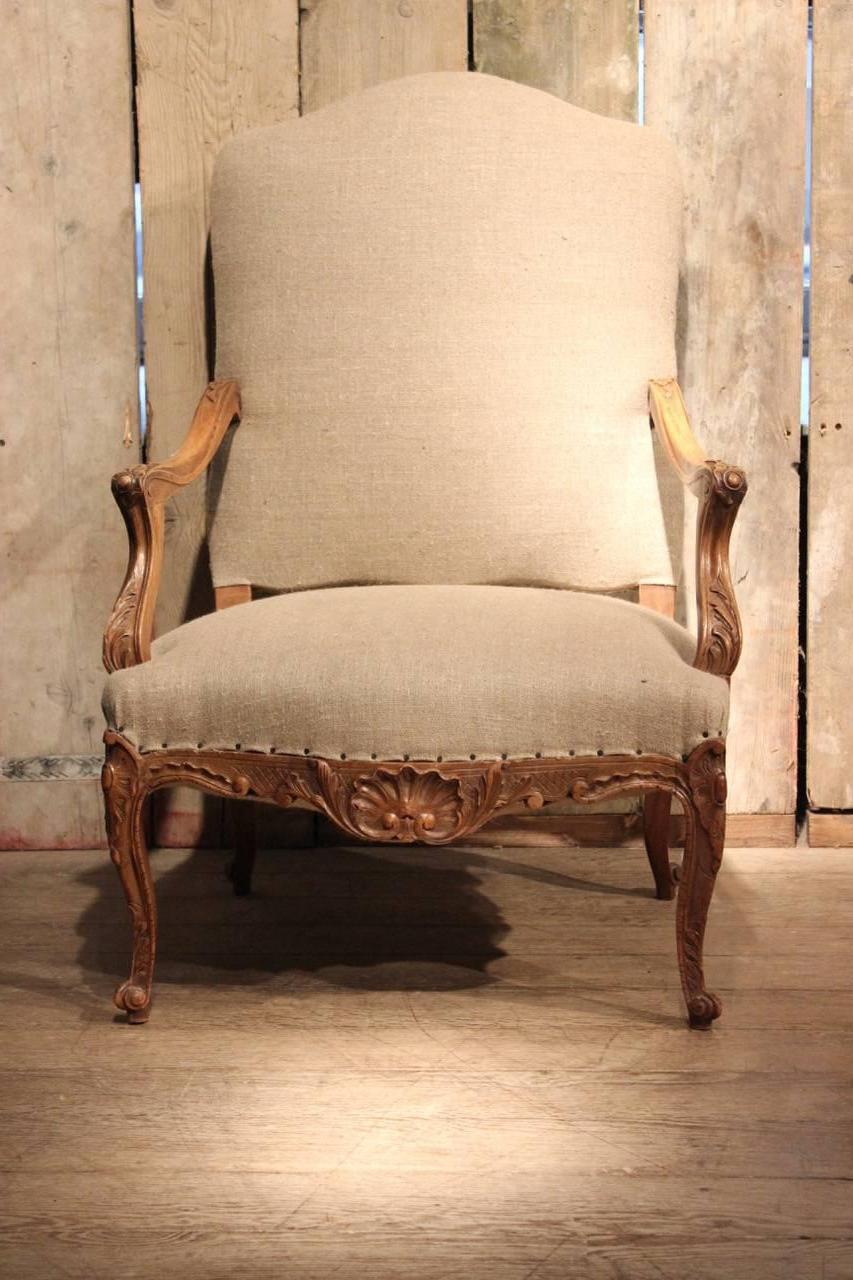 Pair of French Walnut Armchairs, circa 1900 In Excellent Condition In Gloucestershire, GB