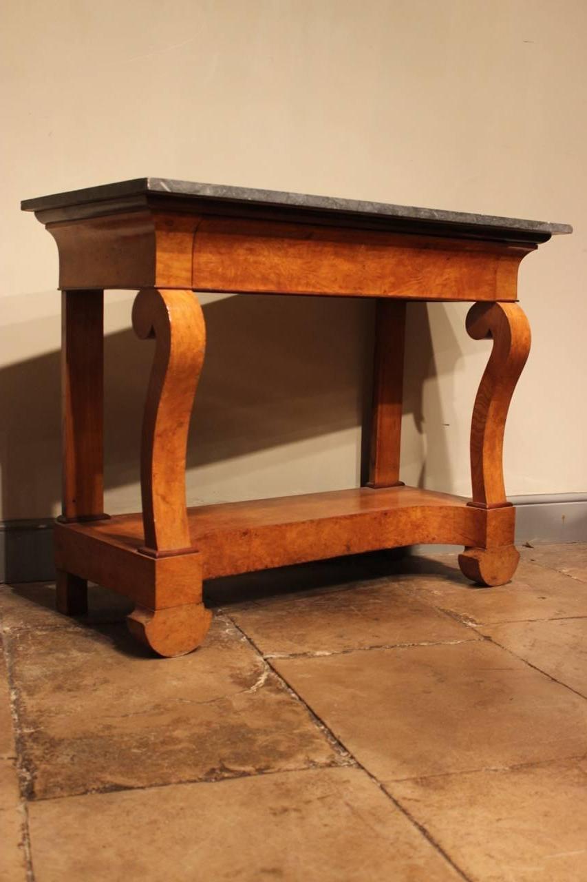 Stylish 19th Century French Ash Console Table For Sale 1
