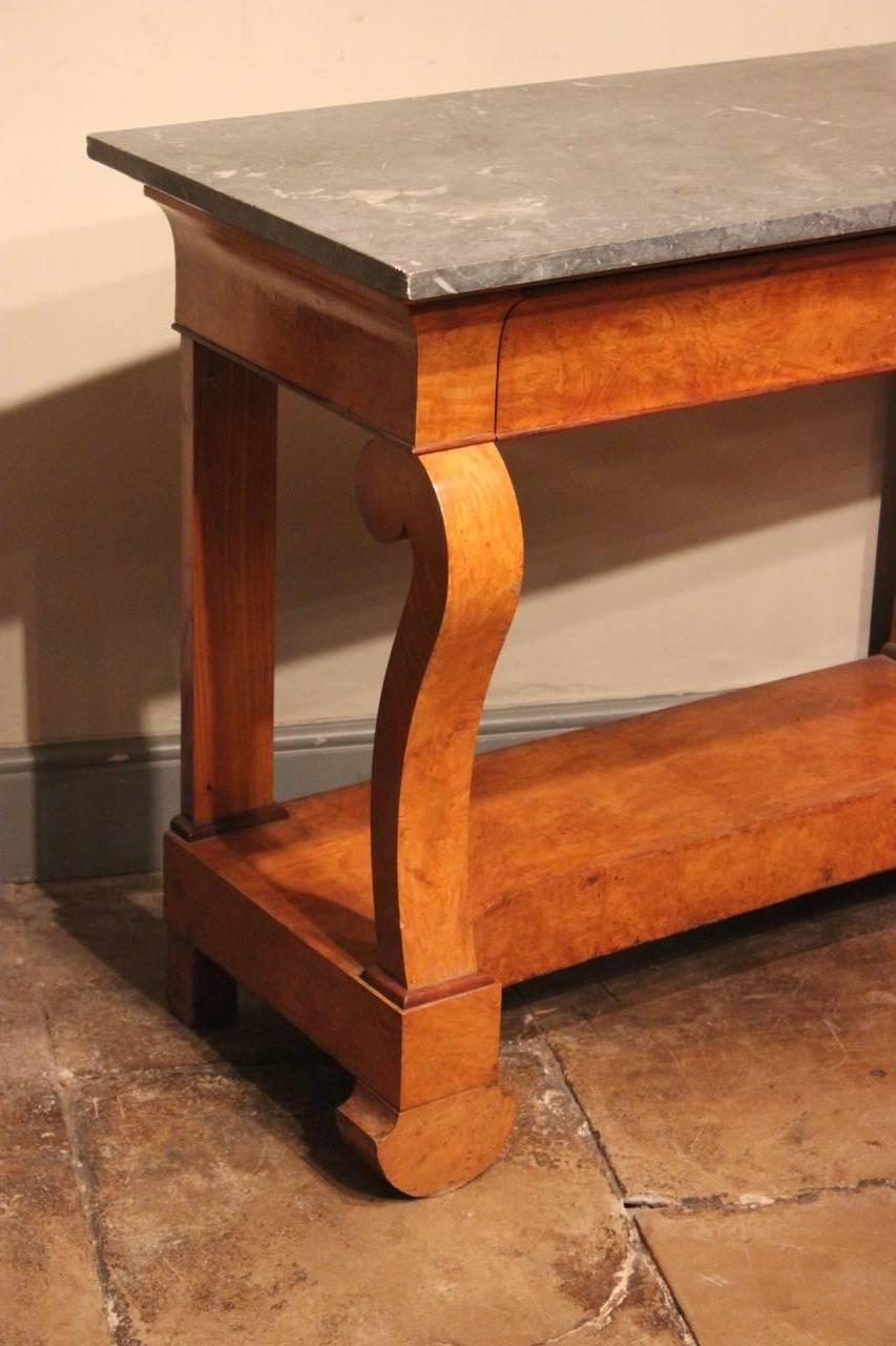 Stylish 19th Century French Ash Console Table For Sale 3