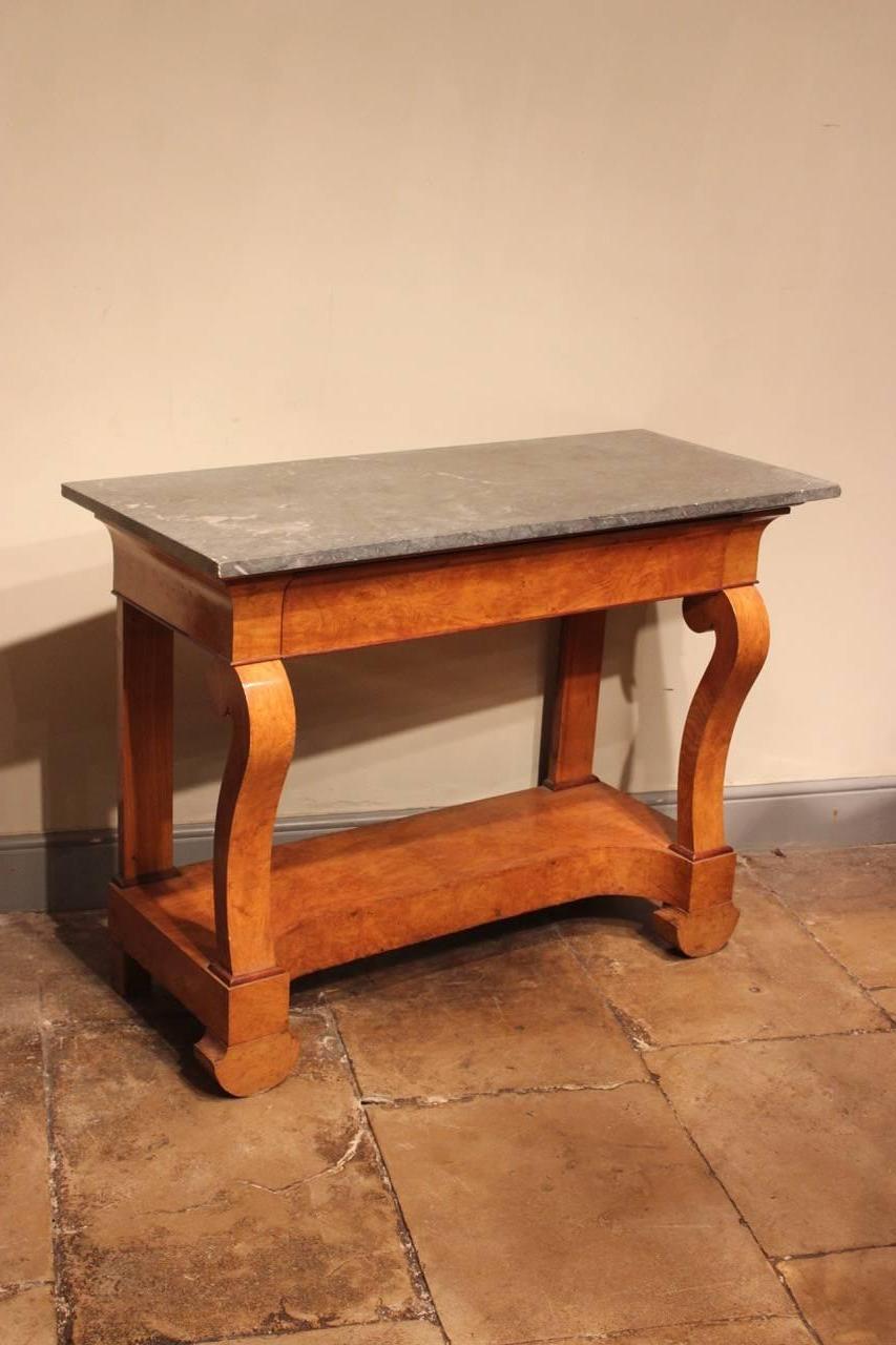 Stylish 19th Century French Ash Console Table For Sale 4