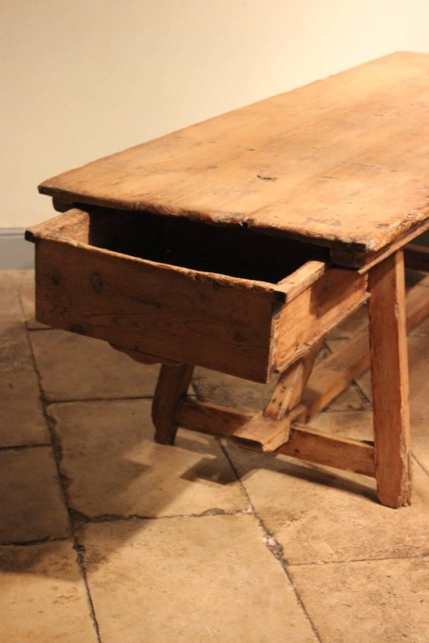 Untouched and Rare 18th Century Spanish Pine Table 3