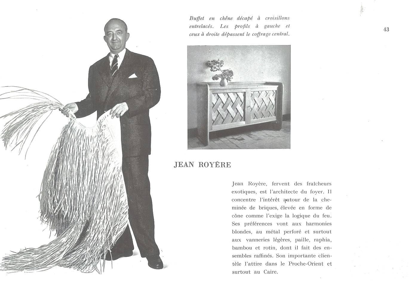 Mid-Century Modern Jean Royère Rarest Unique Documented Buffet 