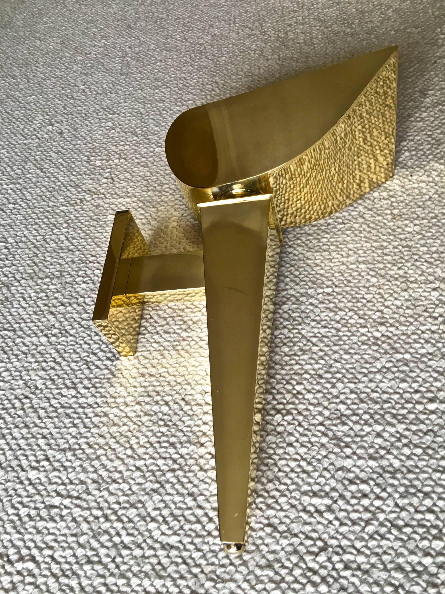 Mid-20th Century Maison Baguès Rare Documented Set of Four Neoclassic Gold Bronze Torch Sconces For Sale