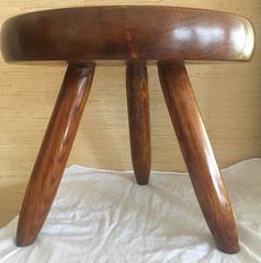 Charlotte Perriand Tripod Ash Tree Stool