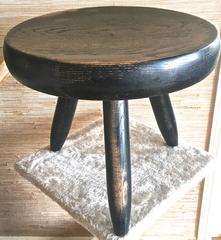 Charlotte Perriand 1950s Rarest Tripod Blackened Ash in Genuine Condition