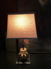 Pair of 19th Century Gilded Ball and Claw Feet from English Furniture as Lamps