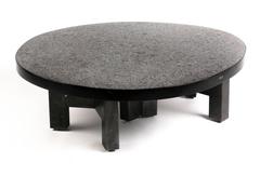 "Hematite" Top Table by Ado Chale "Signed on the Edge, " circa 1980