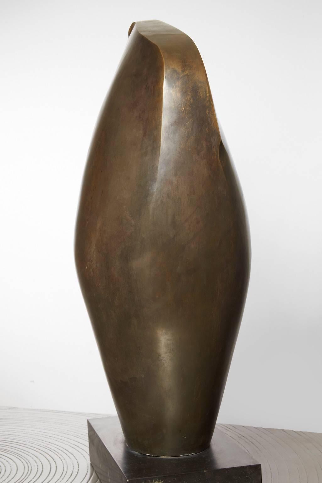 Bronze patiné foncé.
Reproduit dans 
