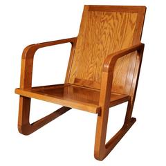 Oak Armchair by KEM Weber for Mueller Company, American, 1935 1