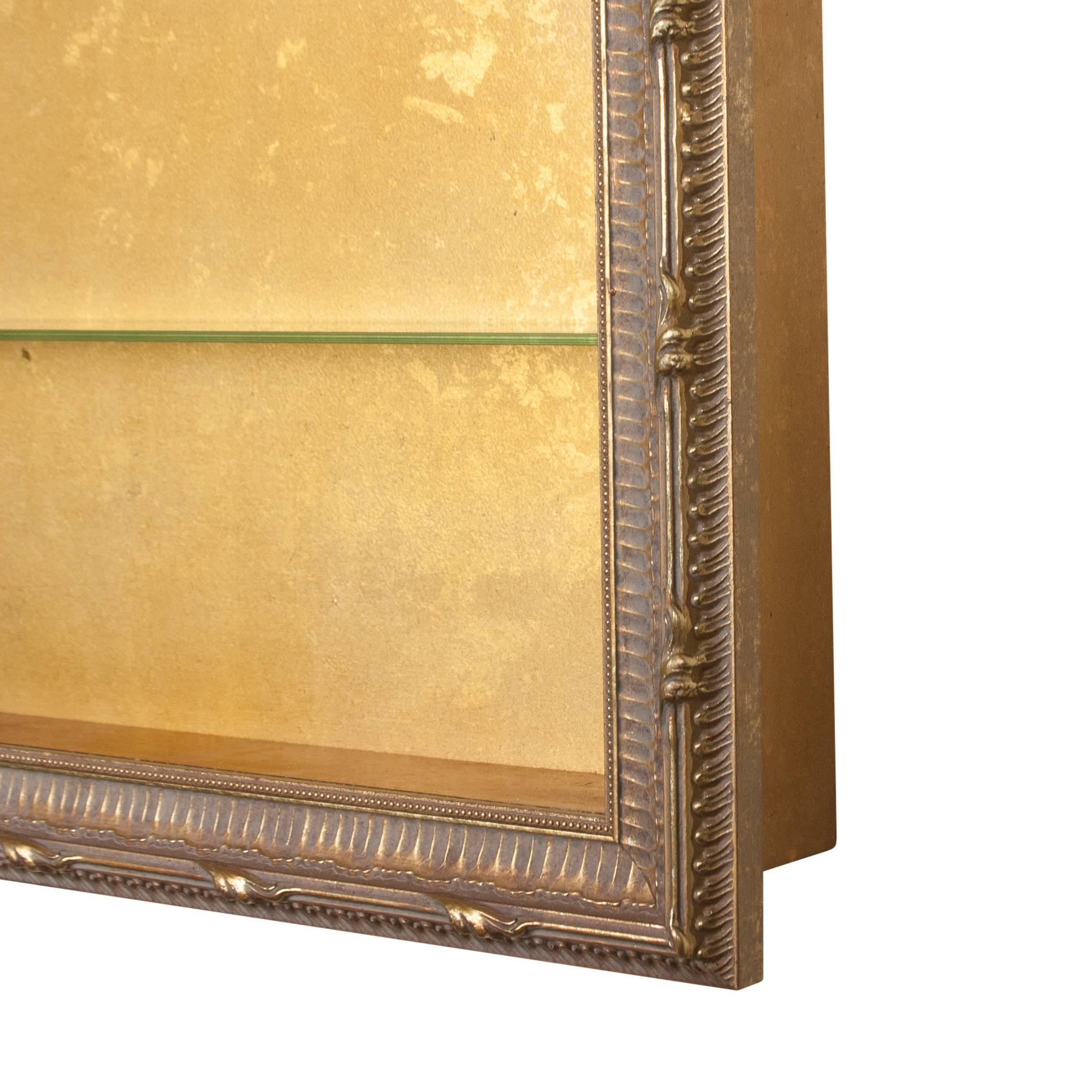 Wall-Mounted Giltwood Vitrines, Pair 1