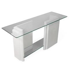 Architectural Stone Console Table, 1980s 8