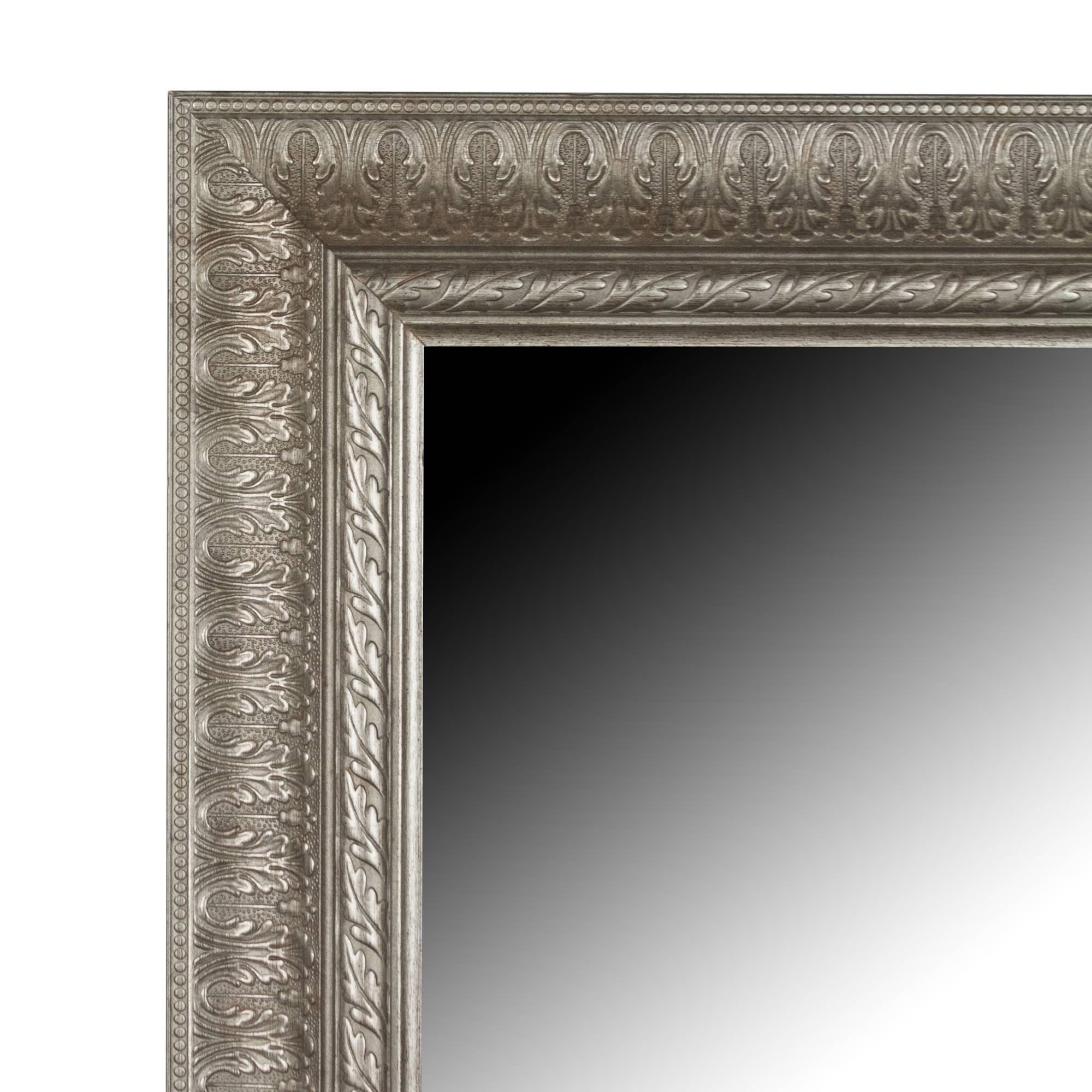 Mid-Century Modern Square Metal Frame Mirror For Sale