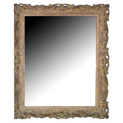 Late 19th Century Carved Wood and Gesso Framed Mirror 2