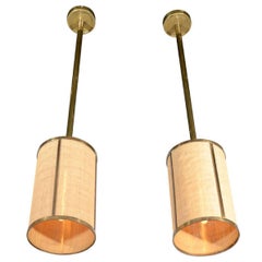 Pair of Cylindrical Chandeliers, German, 1950s 8