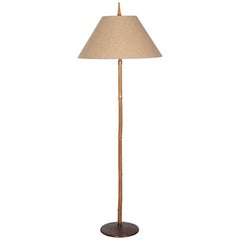Auböck Style Bamboo Floor Lamp, Austrian, 1950s 4