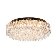 Faceted Crystal Drop Chandelier by Lobmeyr, Austrian, 1950s 4