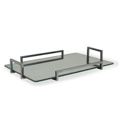 1930s Modernist Nickel Serving Tray