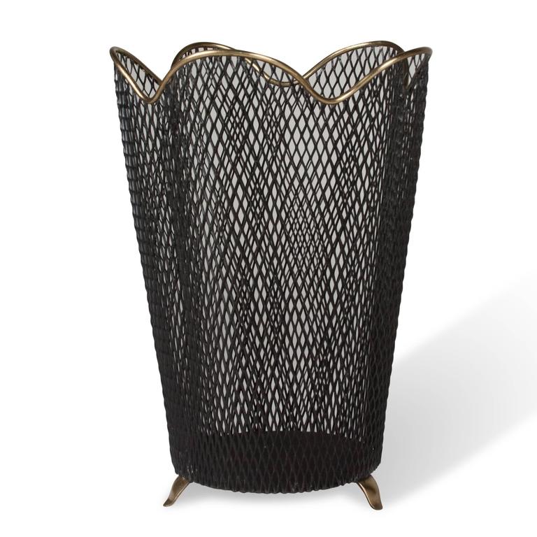 Wastepaper Basket mesh wastepaper basketaubock at 1stdibs Wastepaper Basket mesh wastepaper basketaubock at 1stdibs
