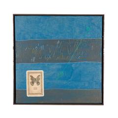 Oil on Board, Abstract with Butterfly Stamp by Rachel Harris 7