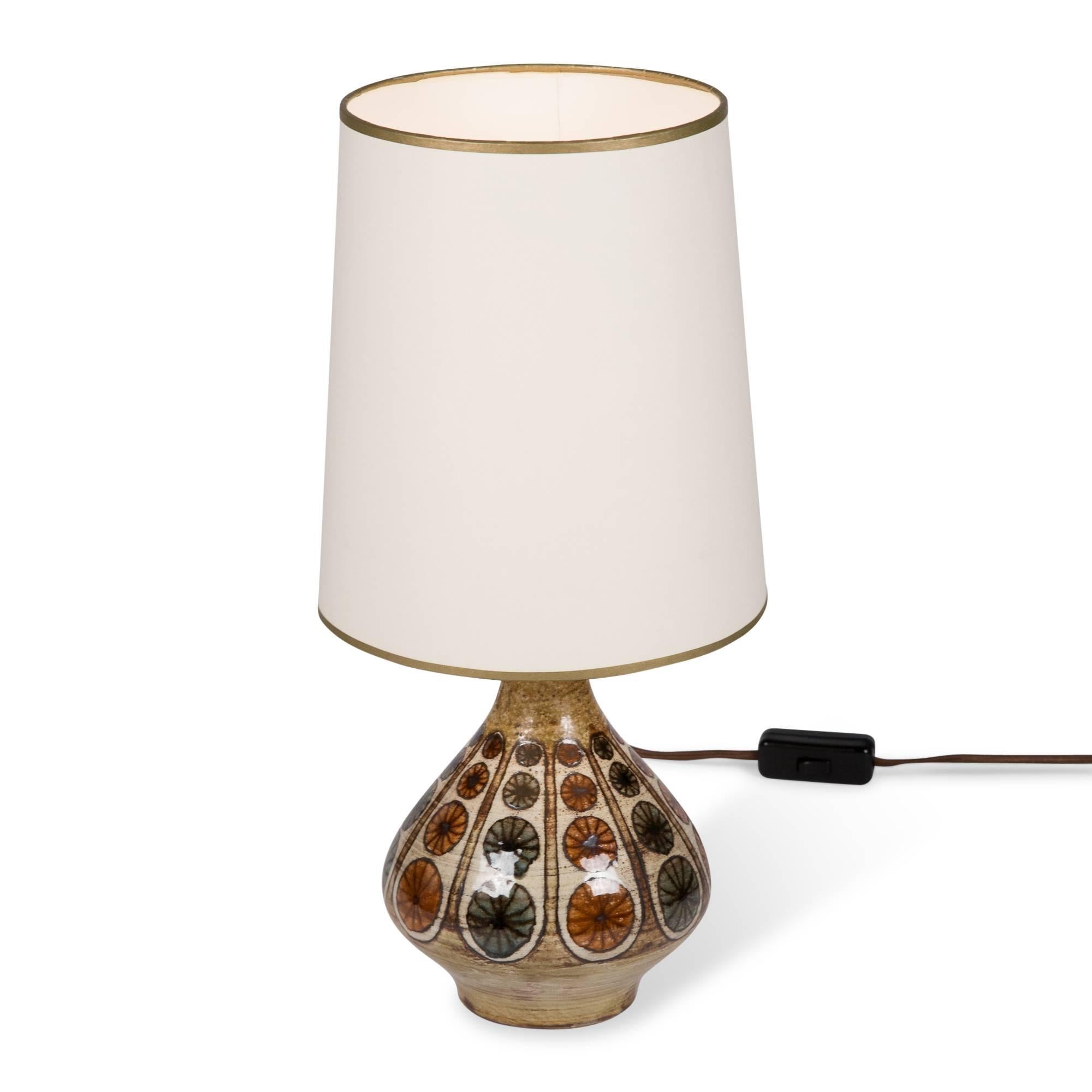 Mid-20th Century Ceramic Table Lamp by Jean Malarmey, French, 1960s For Sale