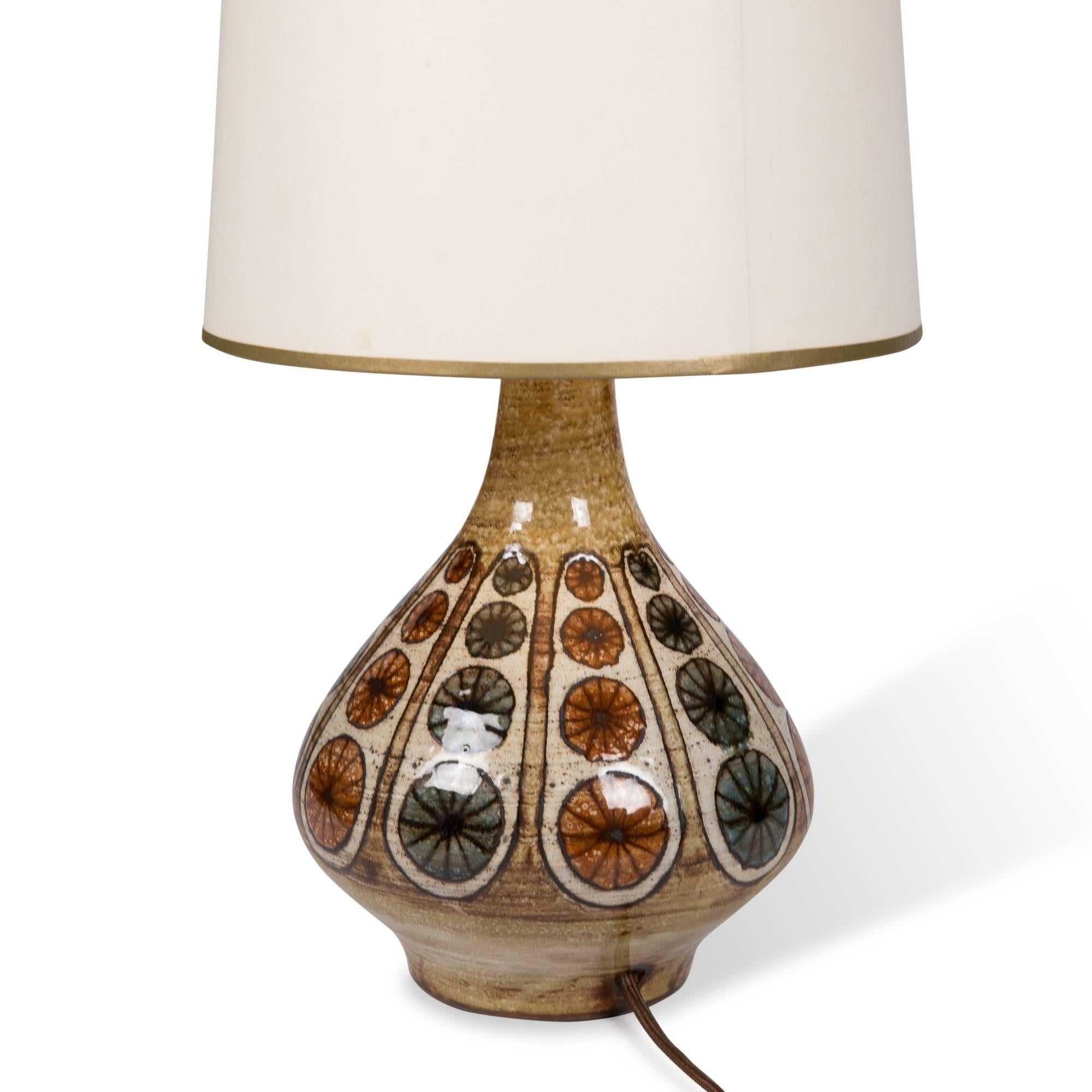Ceramic Table Lamp by Jean Malarmey, French, 1960s For Sale 1