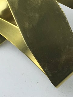 Vienna Pair of Brass Candleholders