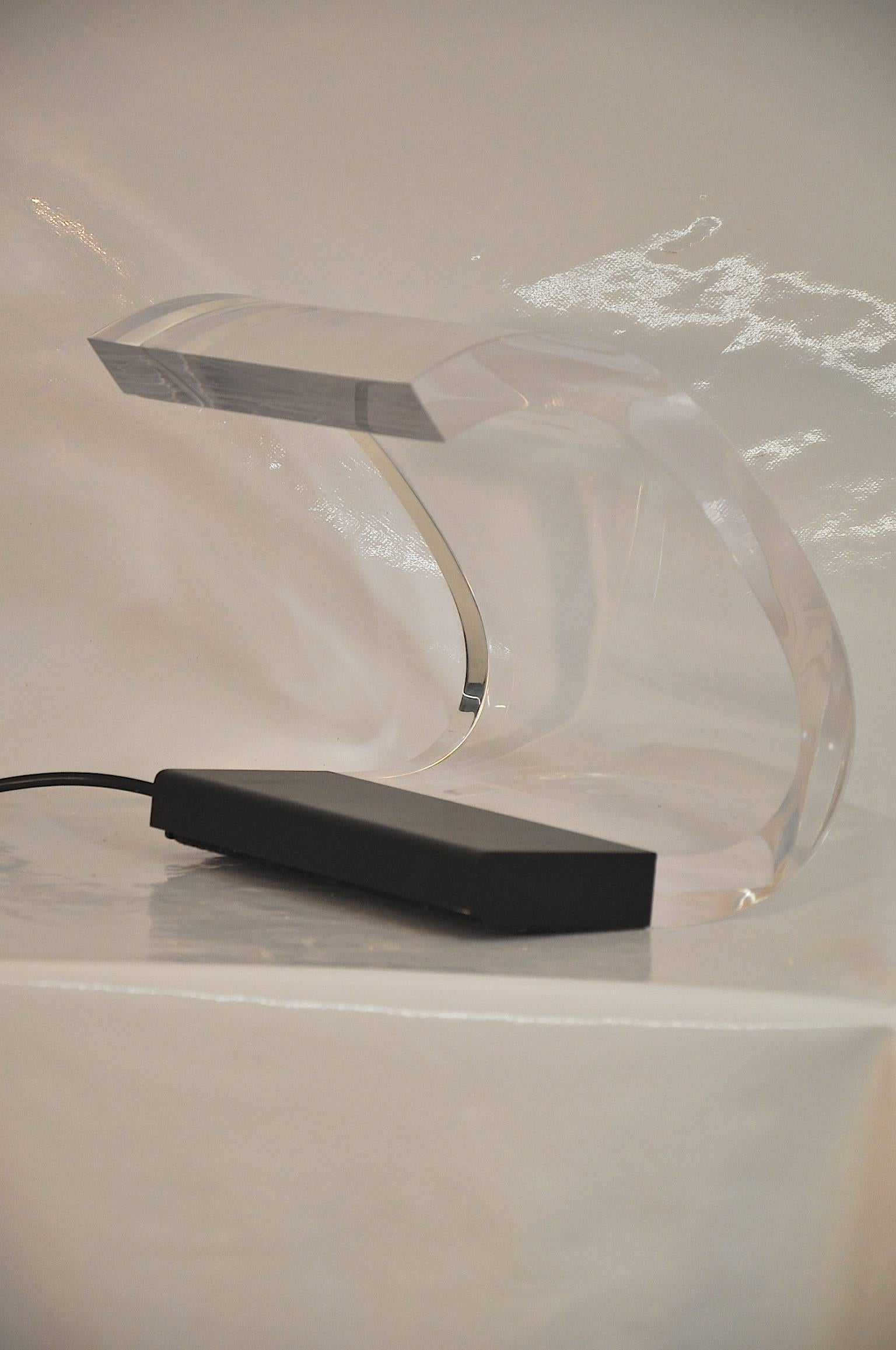 Painted Acrilica Lamp by Joe Colombo