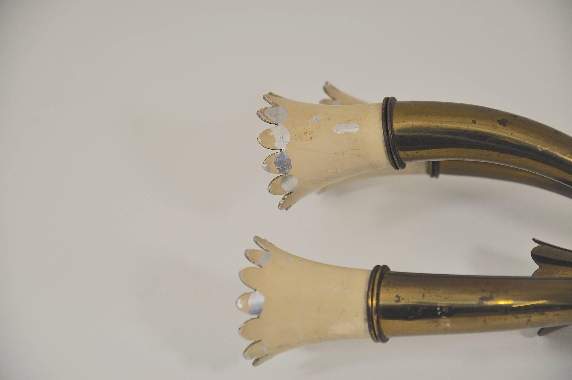 Mid-Century Modern Italian Sconce in the Style of Gio Ponti