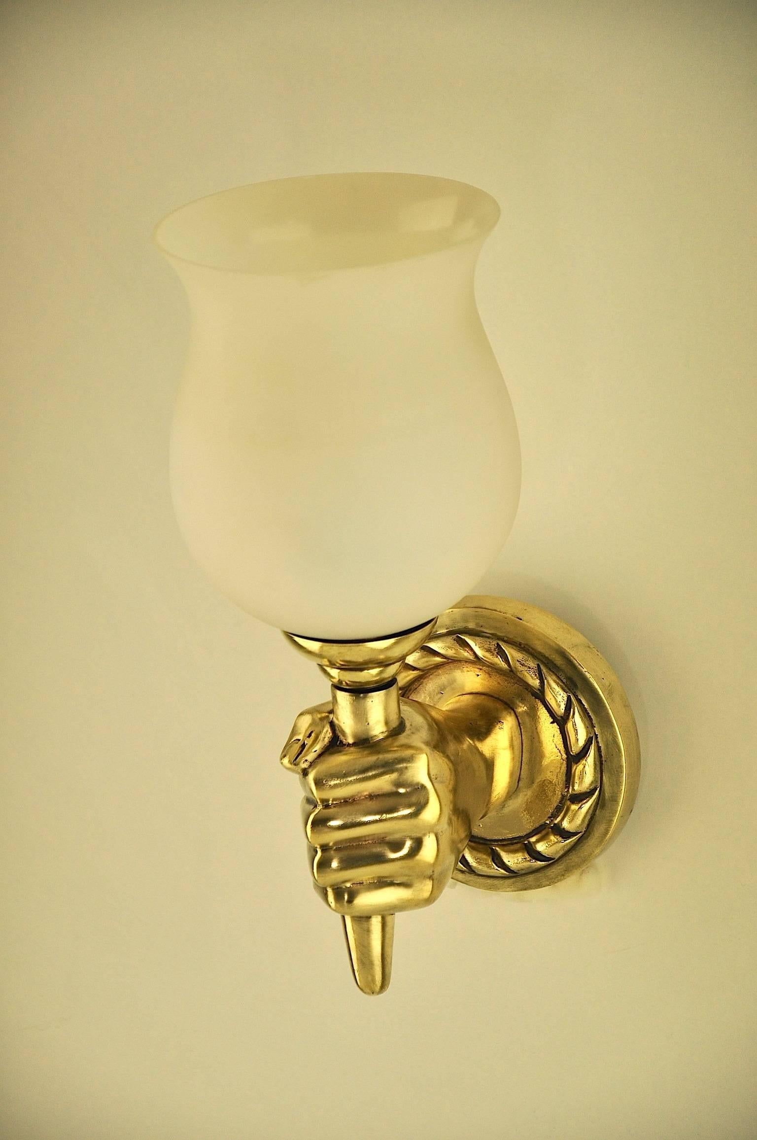 Maison Jansen Bronze Sconce In Good Condition In Auribeau sur Siagne, FR