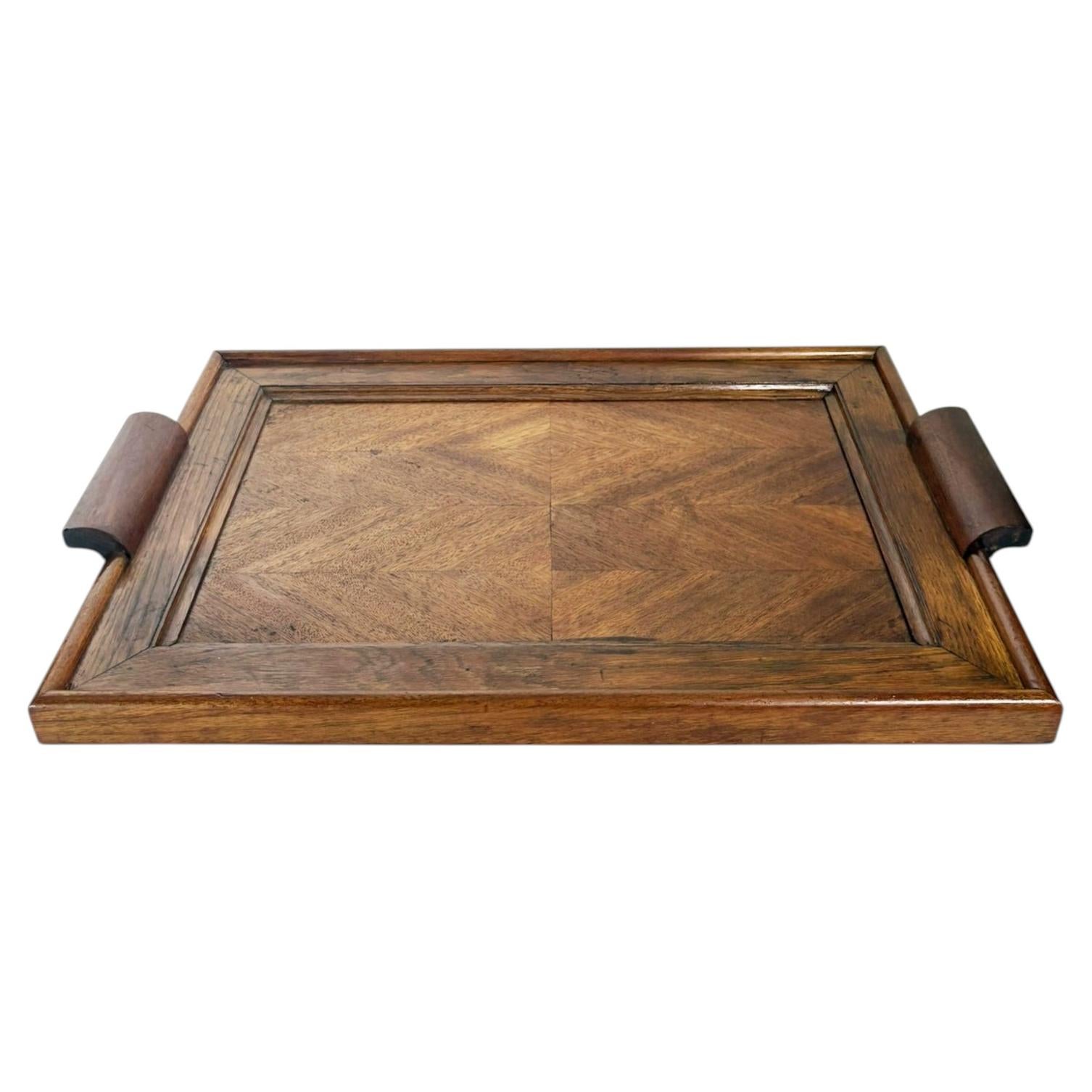 Wooden Serving Tray, France, 1940s For Sale