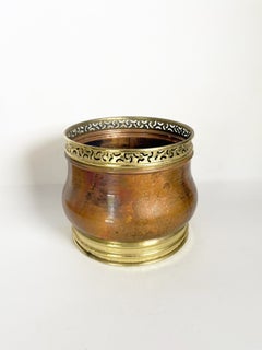 Brass and Metal Planter, France, 1970s