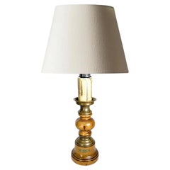 Rustic Wooden Table Lamp, France, 1960s