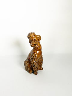 Ceramic Dog Sculpture, France, 1970s