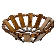 Wooden Fruit Basket, France, 1970s