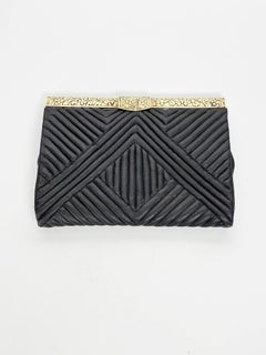 Leather and Brass Coin Purse, France, 1930s