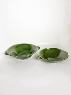 Pair of Glazed Ceramic Bowls, France, 1960s