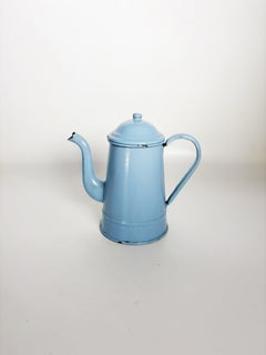 Enameled Iron Coffee Pot, France, 1960s