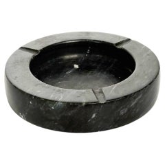 Black Marble Ashtray, France, 1970s