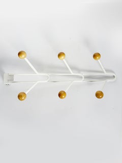 Iron and Wood Coat Rack, France, 1990s