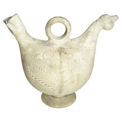White Hen-Shaped Pitcher, France