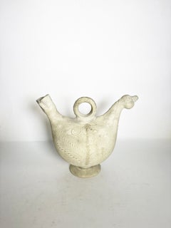 White Hen-Shaped Pitcher, France