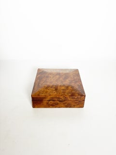 Square Wooden Box, France, 1970s