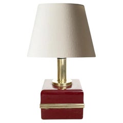 Lampe de table en bakélite et laiton, France, années 1970