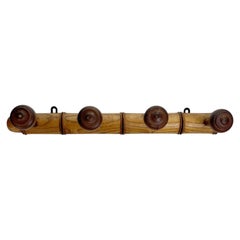 Wooden Coat Rack, France, 1960