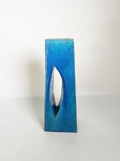 Blue ceramic vase, 1960